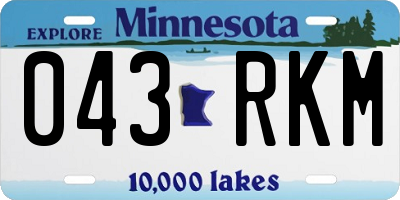 MN license plate 043RKM