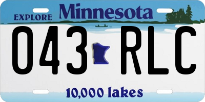 MN license plate 043RLC