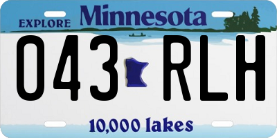MN license plate 043RLH