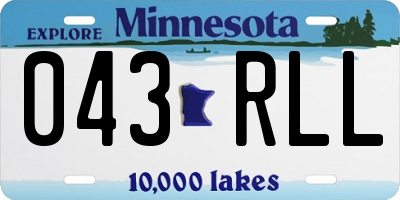 MN license plate 043RLL