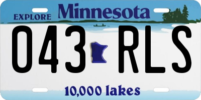 MN license plate 043RLS