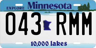 MN license plate 043RMM