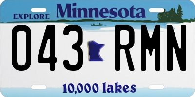 MN license plate 043RMN