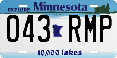 MN license plate 043RMP