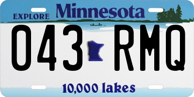 MN license plate 043RMQ