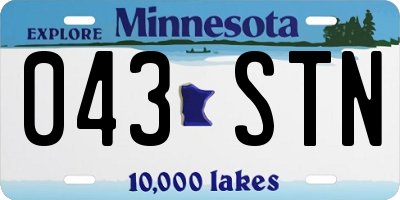 MN license plate 043STN