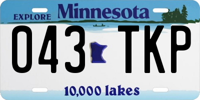 MN license plate 043TKP