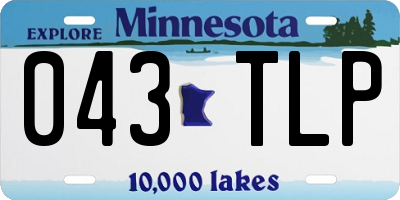 MN license plate 043TLP