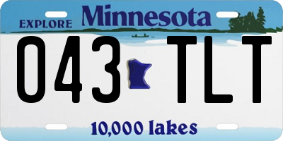 MN license plate 043TLT