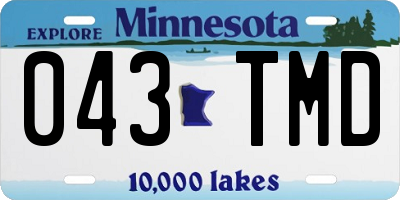 MN license plate 043TMD
