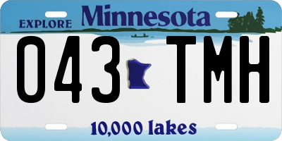 MN license plate 043TMH