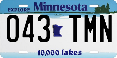 MN license plate 043TMN