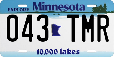 MN license plate 043TMR