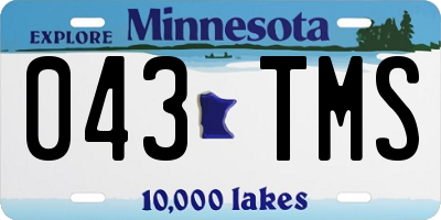 MN license plate 043TMS