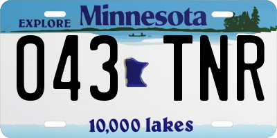 MN license plate 043TNR