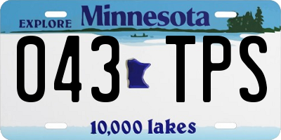 MN license plate 043TPS
