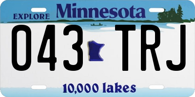 MN license plate 043TRJ