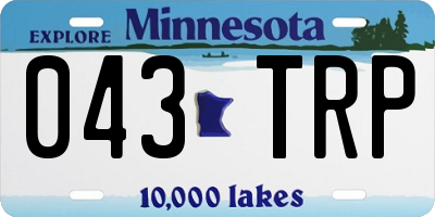 MN license plate 043TRP