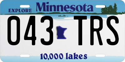 MN license plate 043TRS