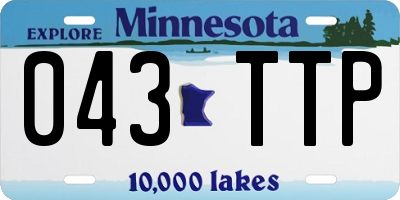 MN license plate 043TTP
