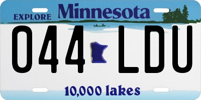 MN license plate 044LDU