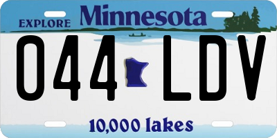 MN license plate 044LDV