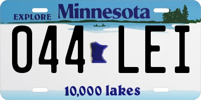 MN license plate 044LEI