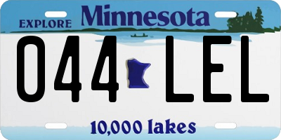 MN license plate 044LEL