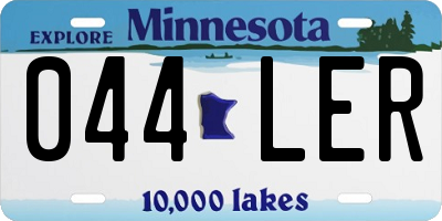 MN license plate 044LER