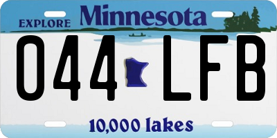 MN license plate 044LFB
