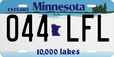 MN license plate 044LFL