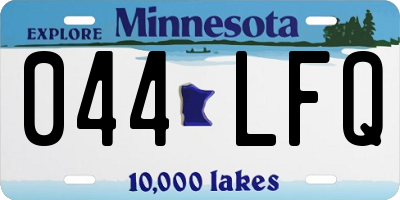 MN license plate 044LFQ