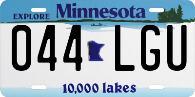 MN license plate 044LGU
