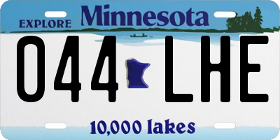MN license plate 044LHE