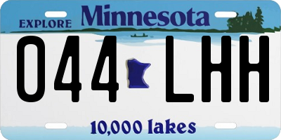 MN license plate 044LHH