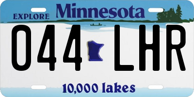 MN license plate 044LHR