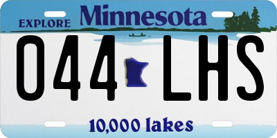 MN license plate 044LHS