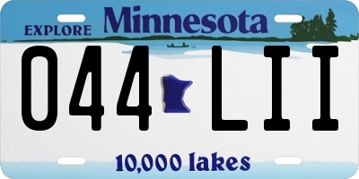 MN license plate 044LII