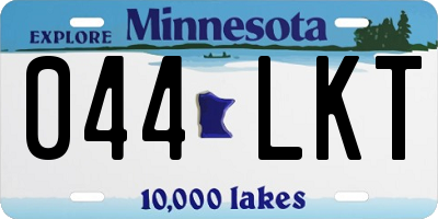 MN license plate 044LKT