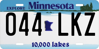 MN license plate 044LKZ