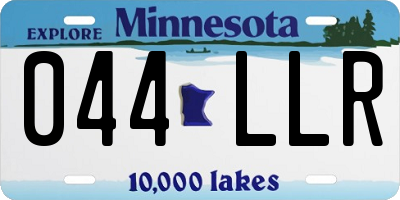 MN license plate 044LLR