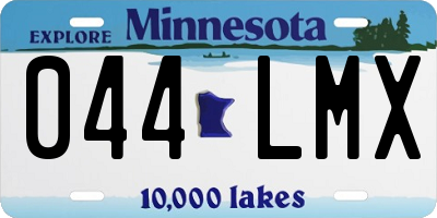MN license plate 044LMX