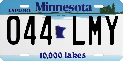 MN license plate 044LMY