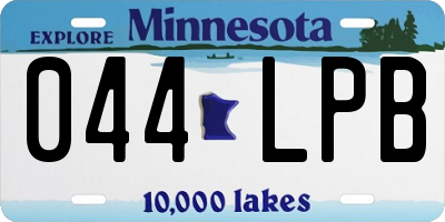 MN license plate 044LPB