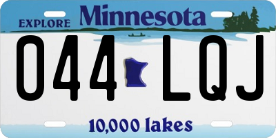 MN license plate 044LQJ