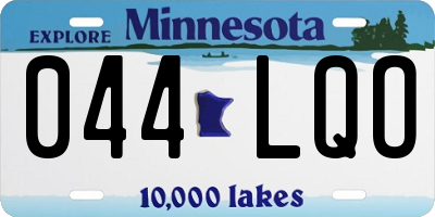 MN license plate 044LQO