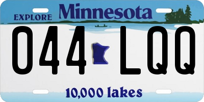 MN license plate 044LQQ