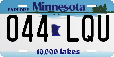 MN license plate 044LQU