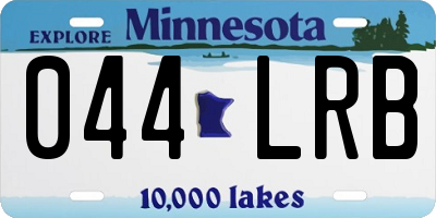 MN license plate 044LRB