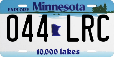 MN license plate 044LRC